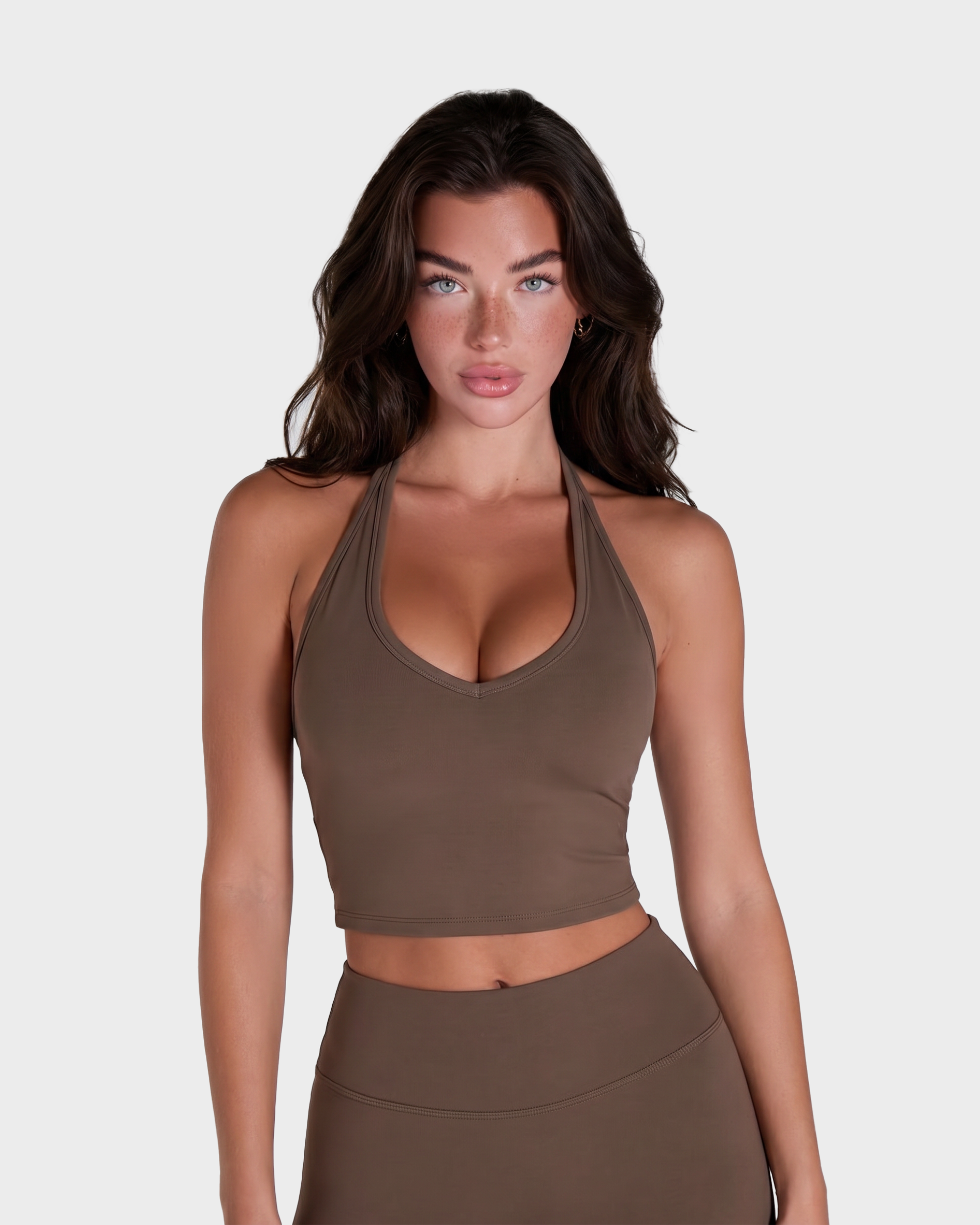 Amelie 3-Piece Capri Set - Cocoa