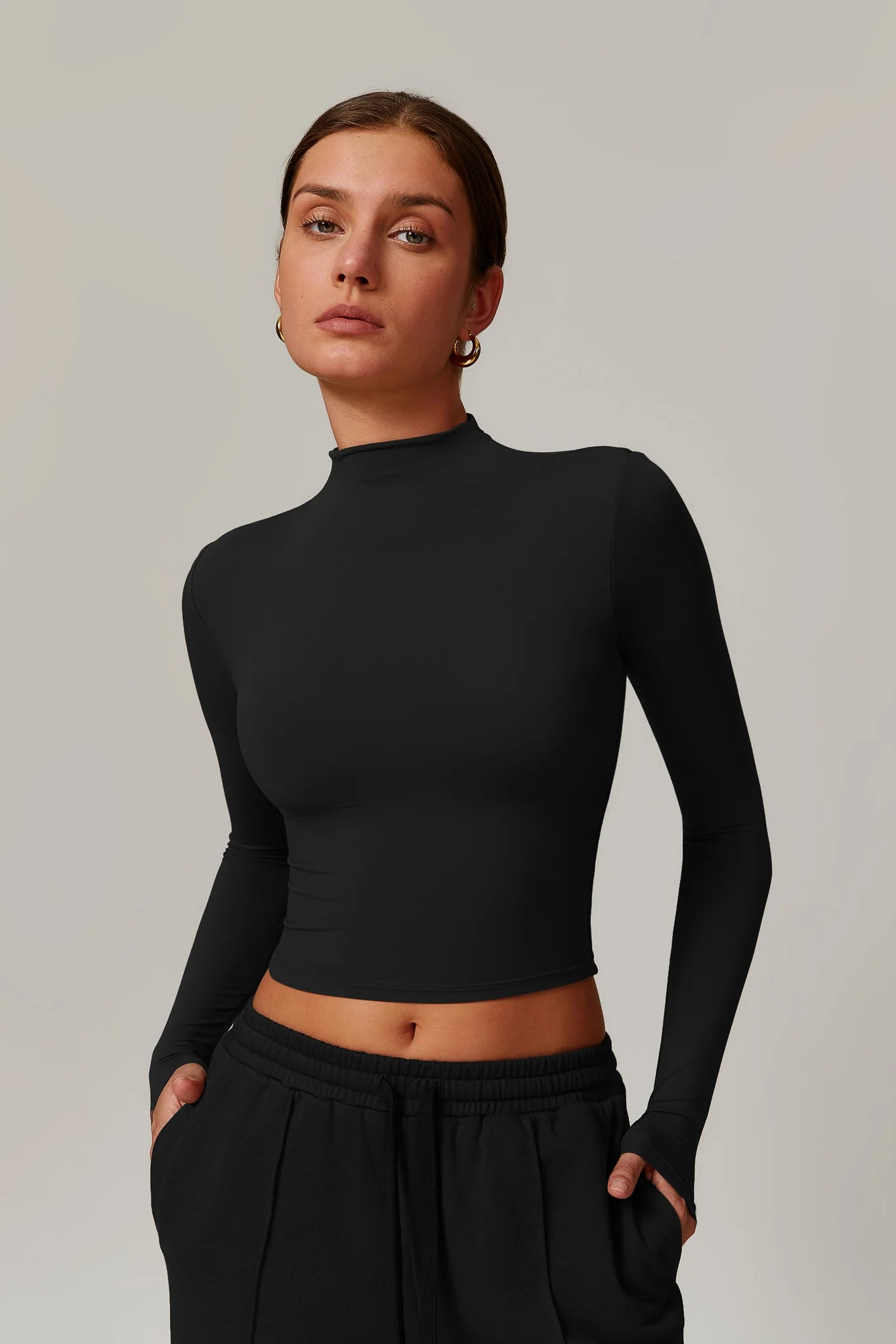 Rose Turtleneck Top