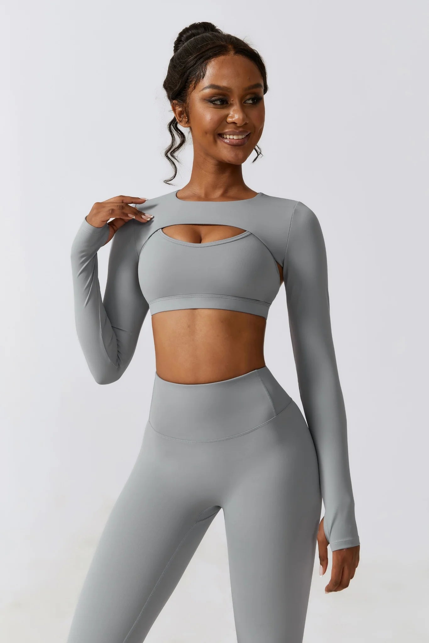 Esme Long Sleeve Shrug Top