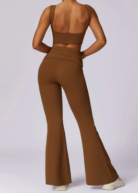 Brown Crop Top Backside#color_chocolate