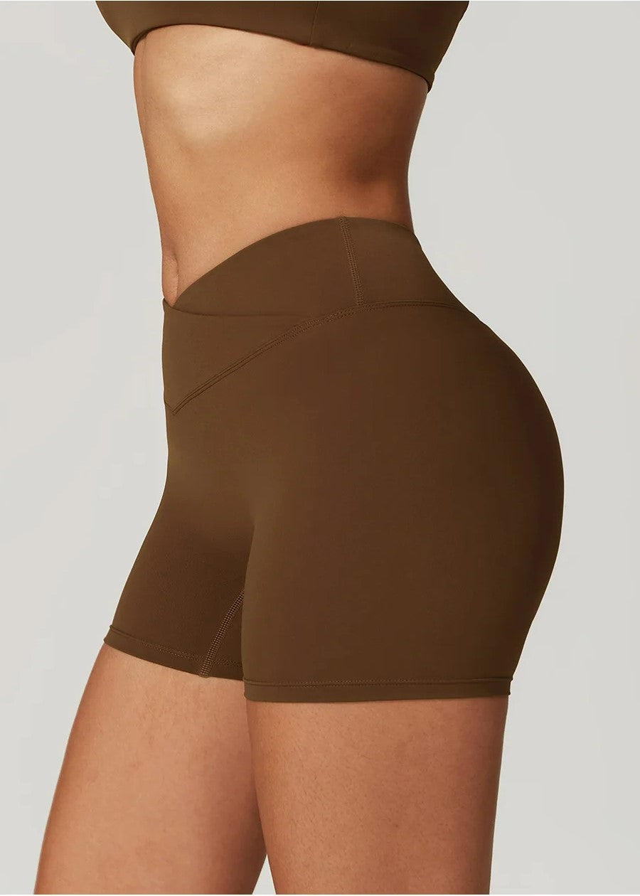 Brown Shorts Sideview#color_chocolate