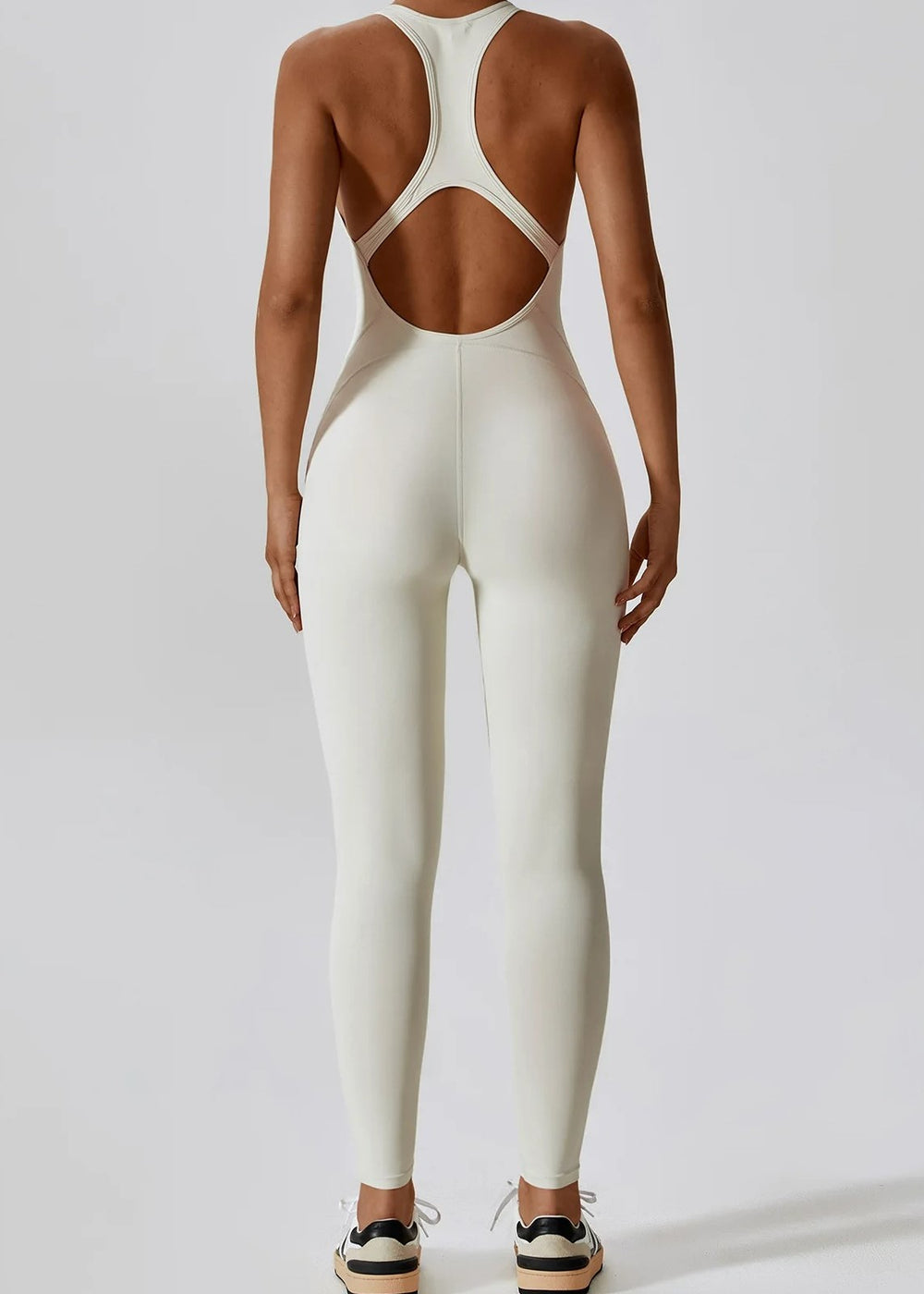 White Jumpsuit Backside#color_cream