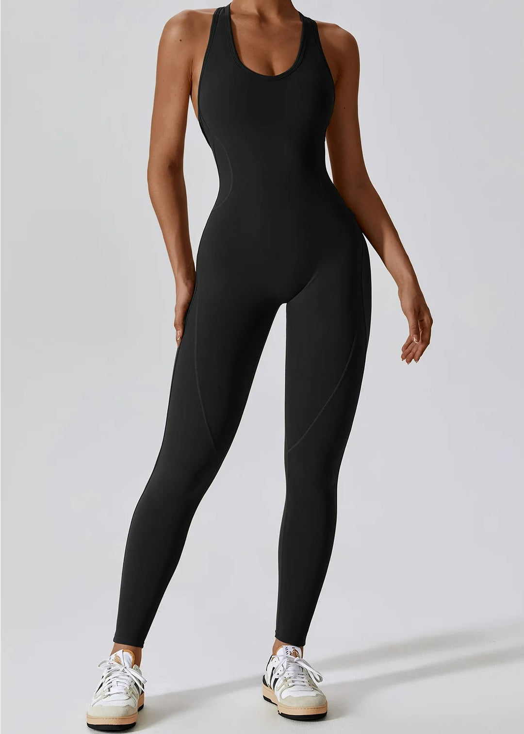 Black Jumpsuit Frontside#color_black