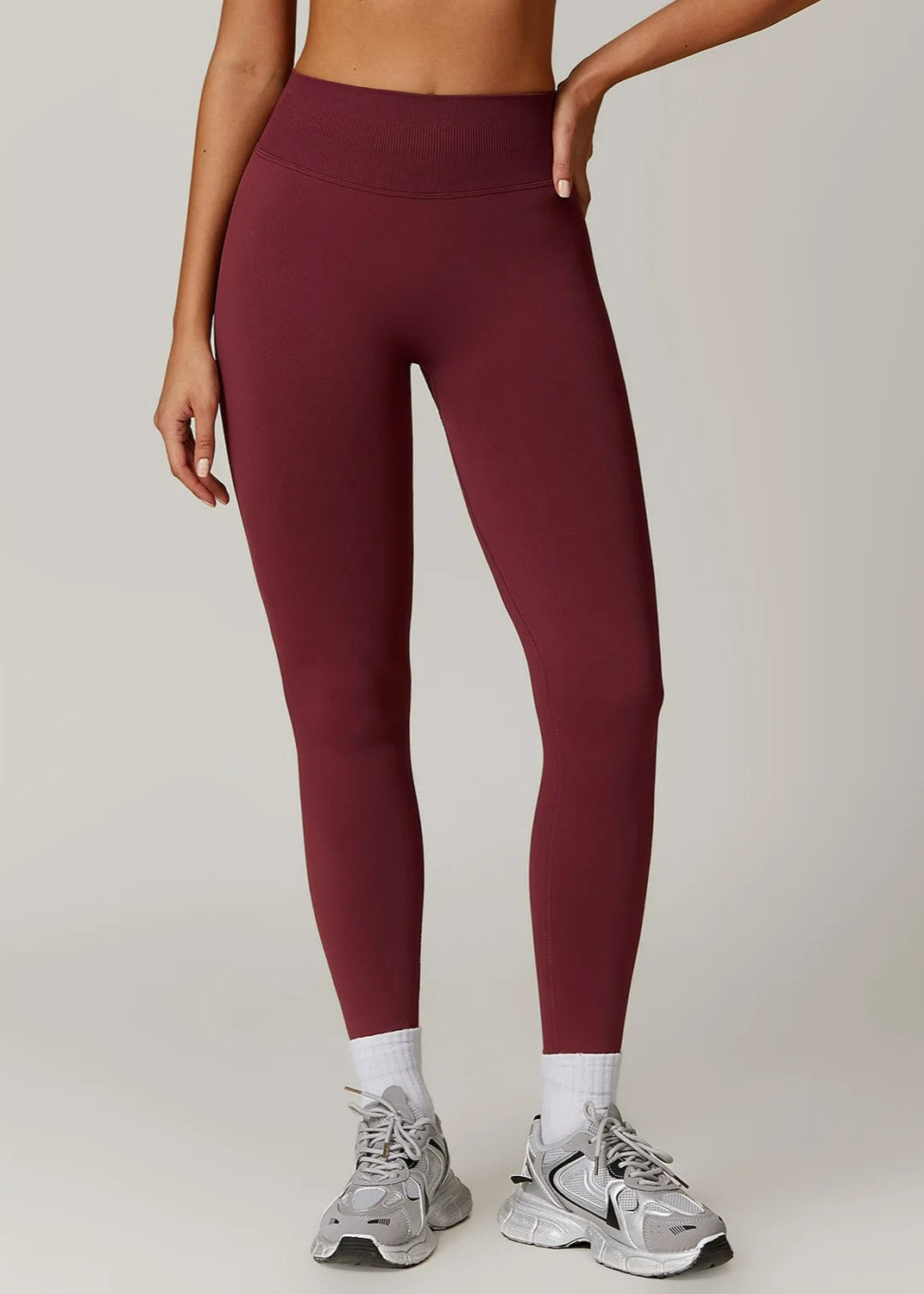 Red Leggings Frontside#color_burgundy