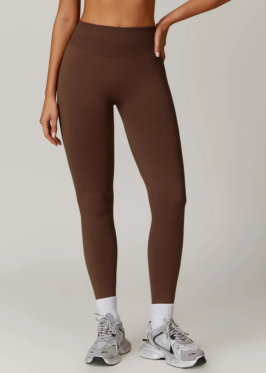 Brown Leggings Frontside#color_coffee