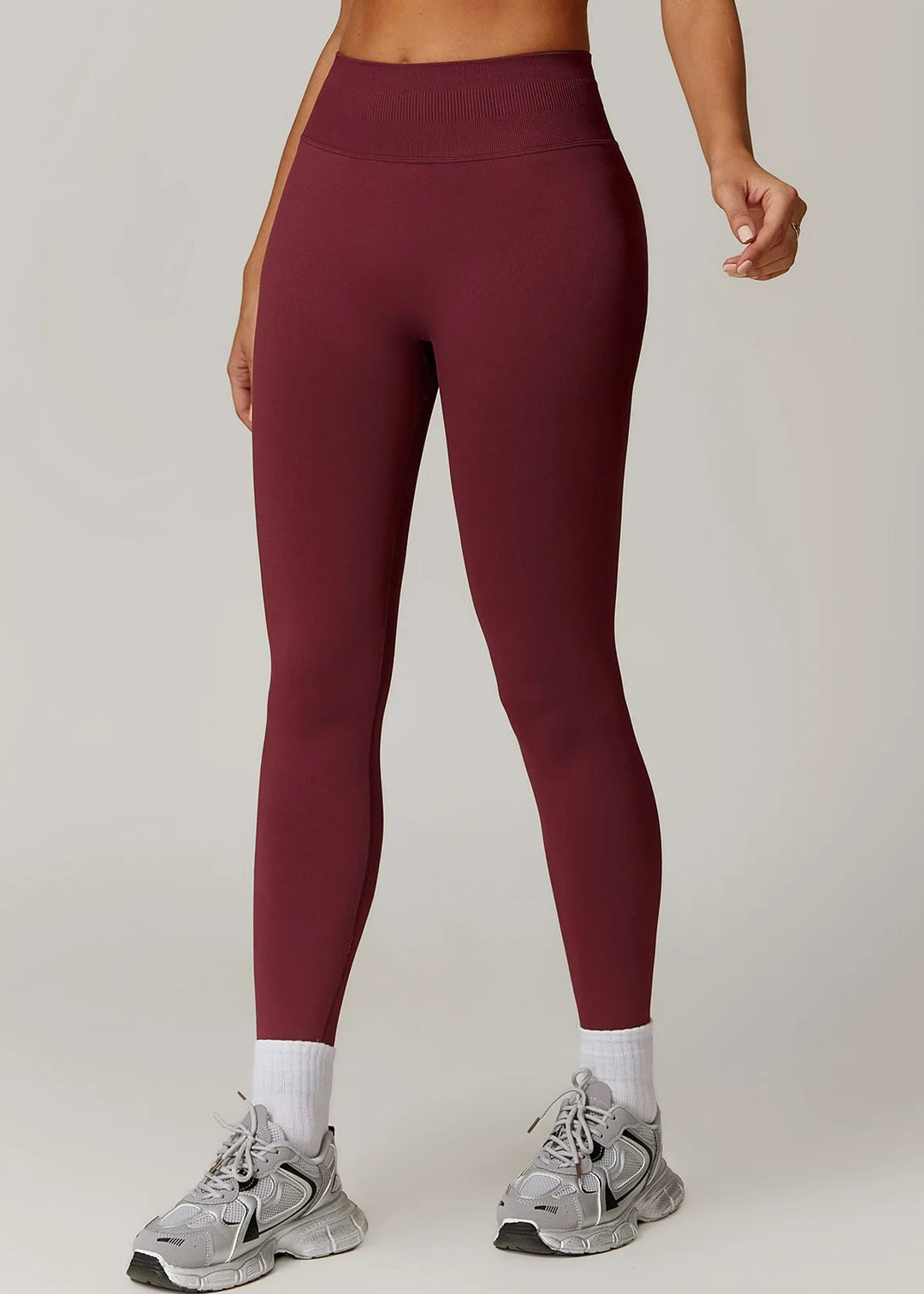 Red Leggings Frontside#color_burgundy