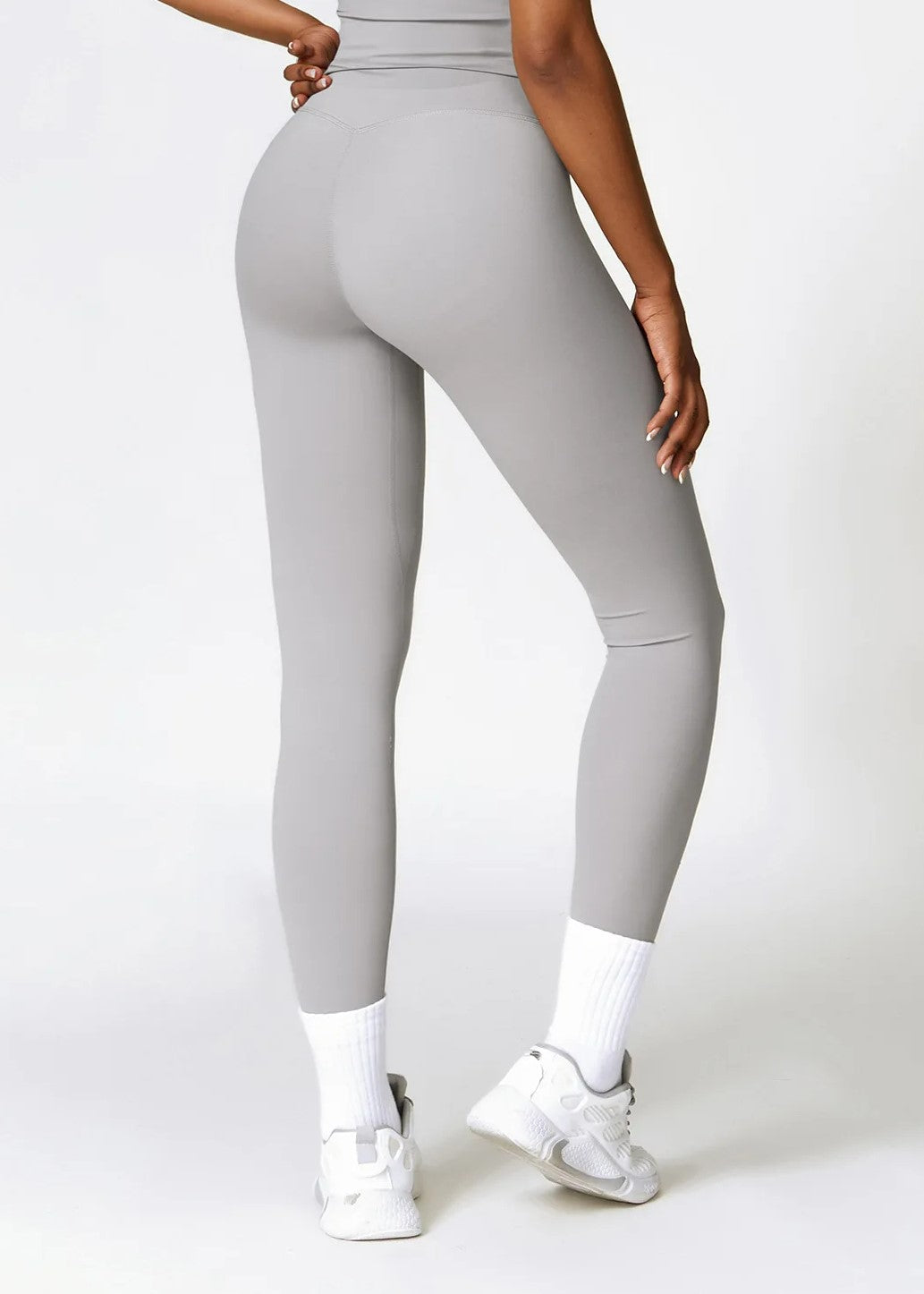 Gray Leggings Backside#color_steel-gray