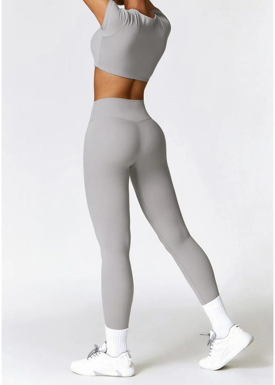 Gray Leggings Backside#color_steel-gray