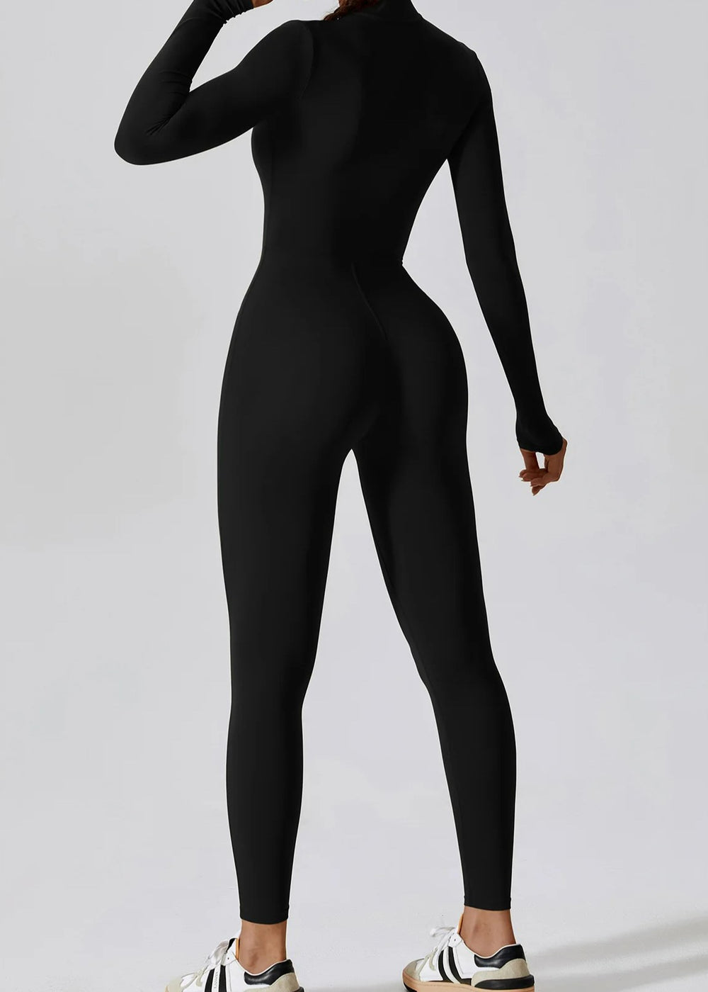 Black Jumpsuit Backside#color_black