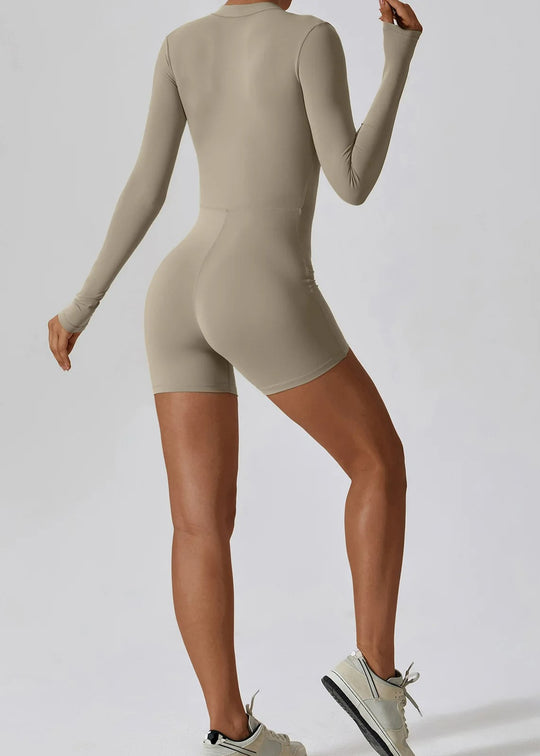 Beige Romper Backside#color_sand