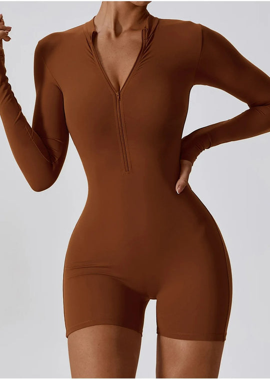 Brown Romper Frontside#color_chocolate