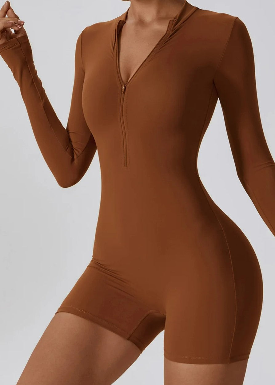 Brown Romper Frontside#color_chocolate