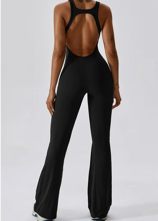 Black Jumpsuit Backside#color_black