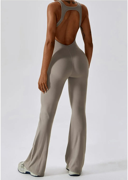 Beige Jumpsuit Backside#color_sand