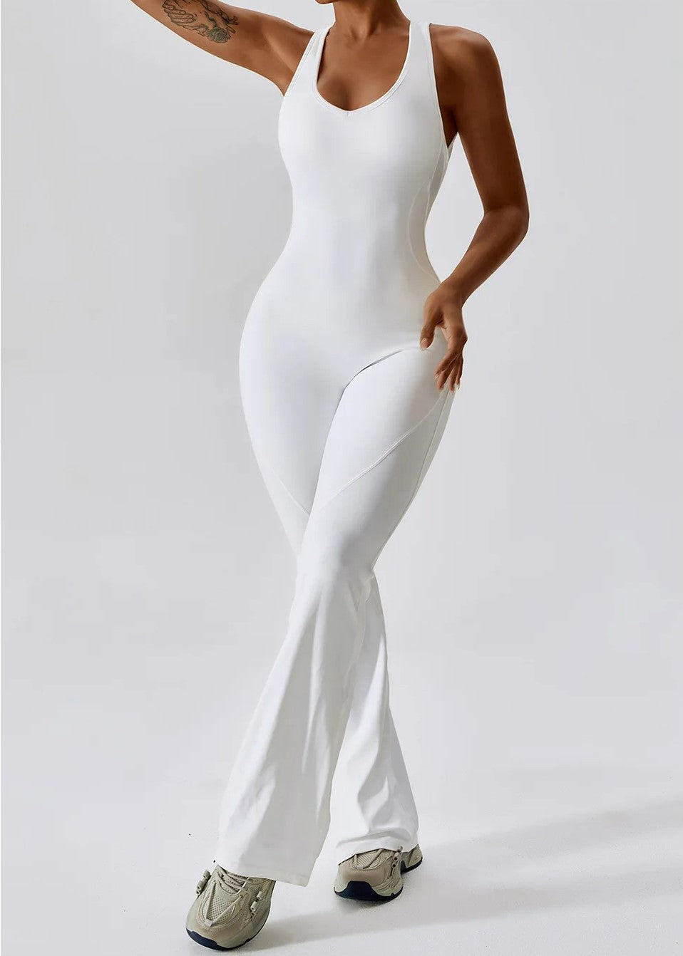 White Jumpsuit Frontside#color_white