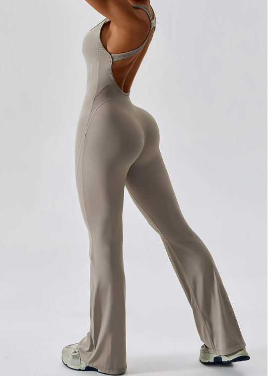 Beige Jumpsuit Backside#color_sand