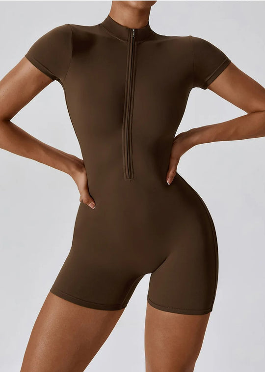 Brown Romper Frontside#color_coffee