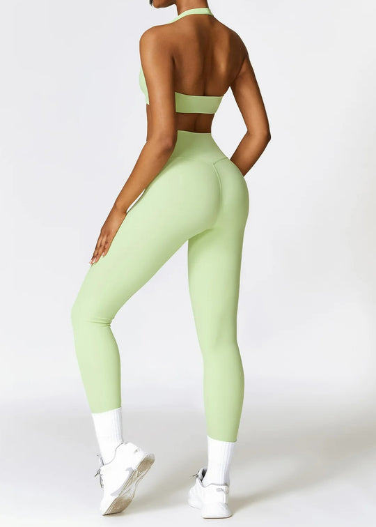 Green Sports Bra Backside#color_lime