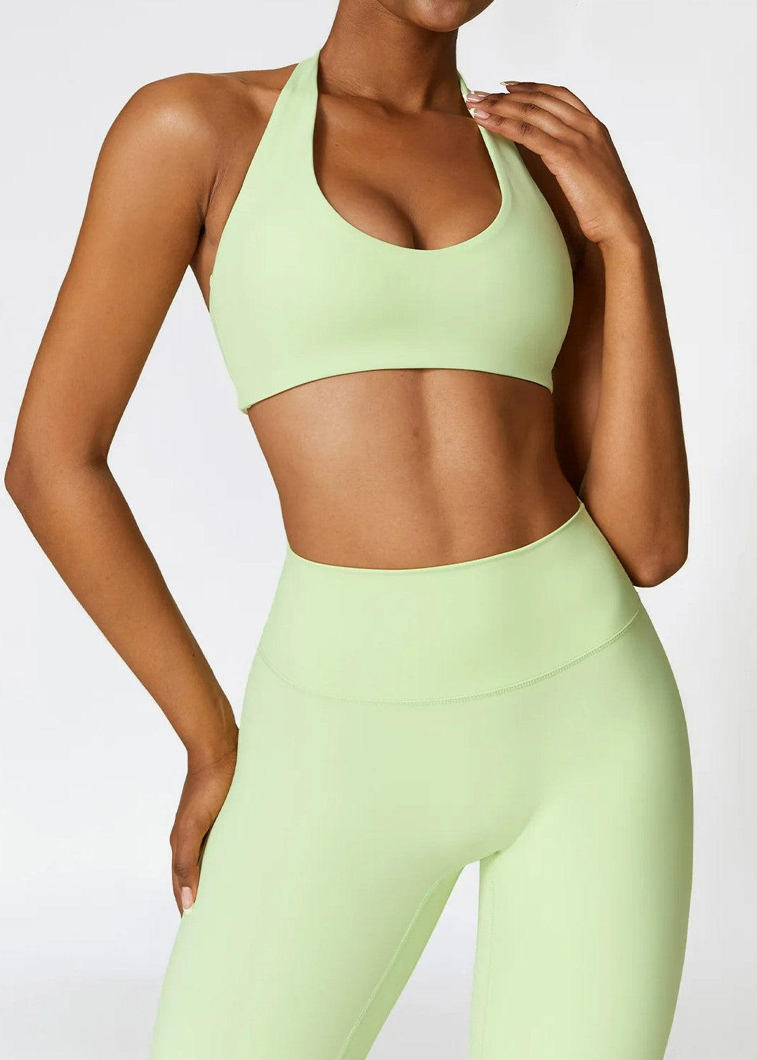 Green Sports Bra Frontside#color_lime