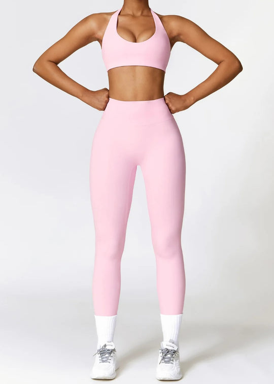 Pink Sports Bra Frontside#color_baby-pink