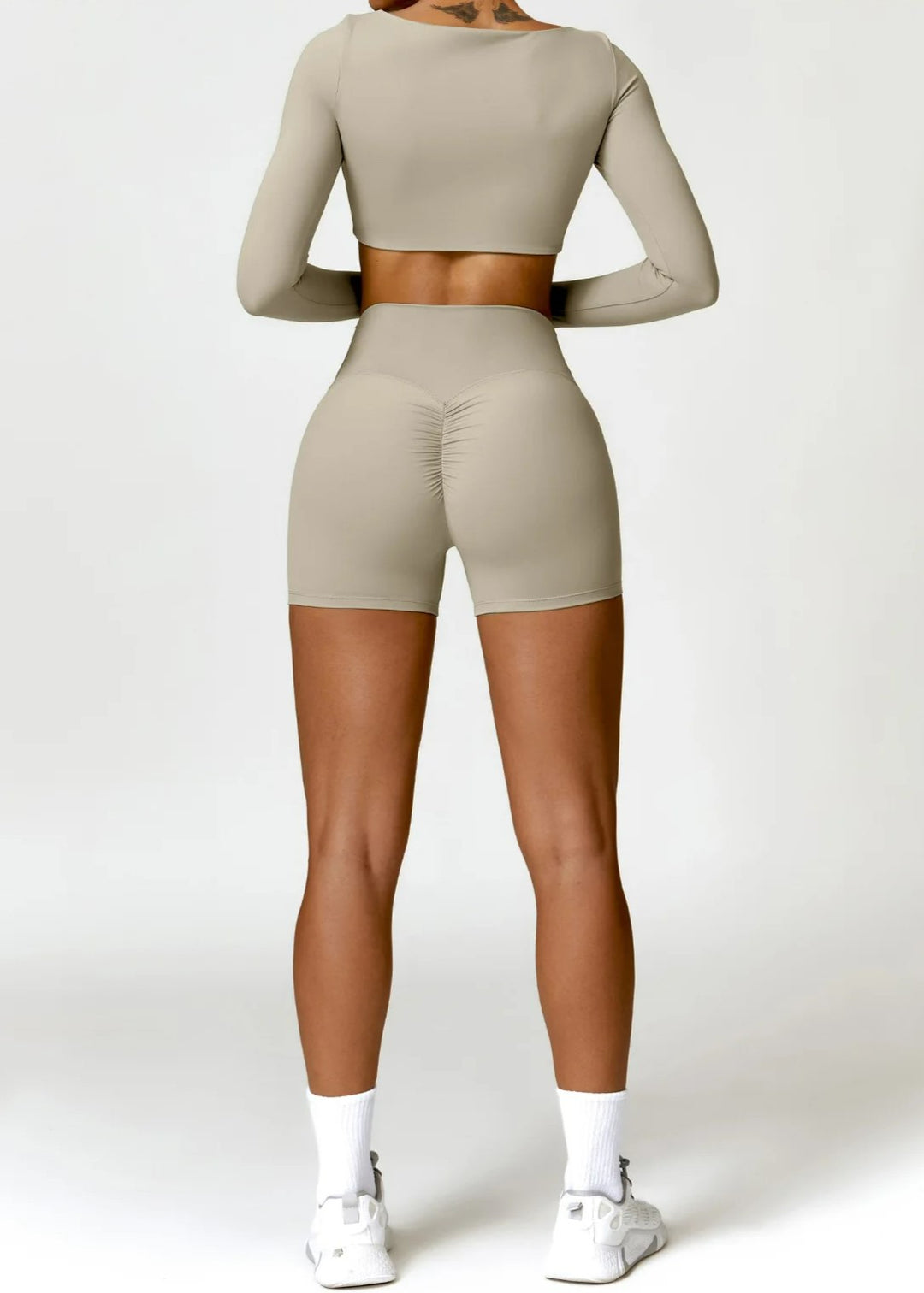 Beige Shorts Backside#color_sand