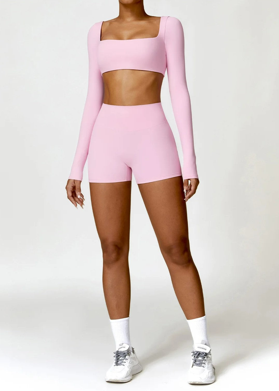 Pink Shorts Frontside#color_baby-pink