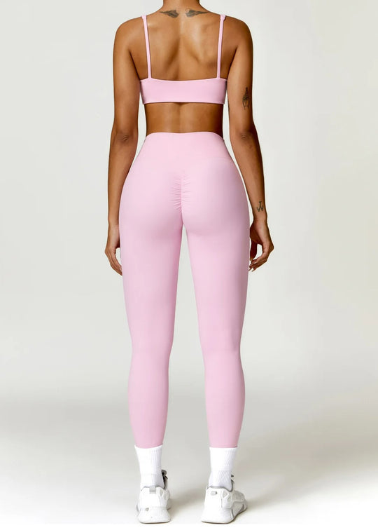 Pink Sports Bra Backside#color_baby-pink