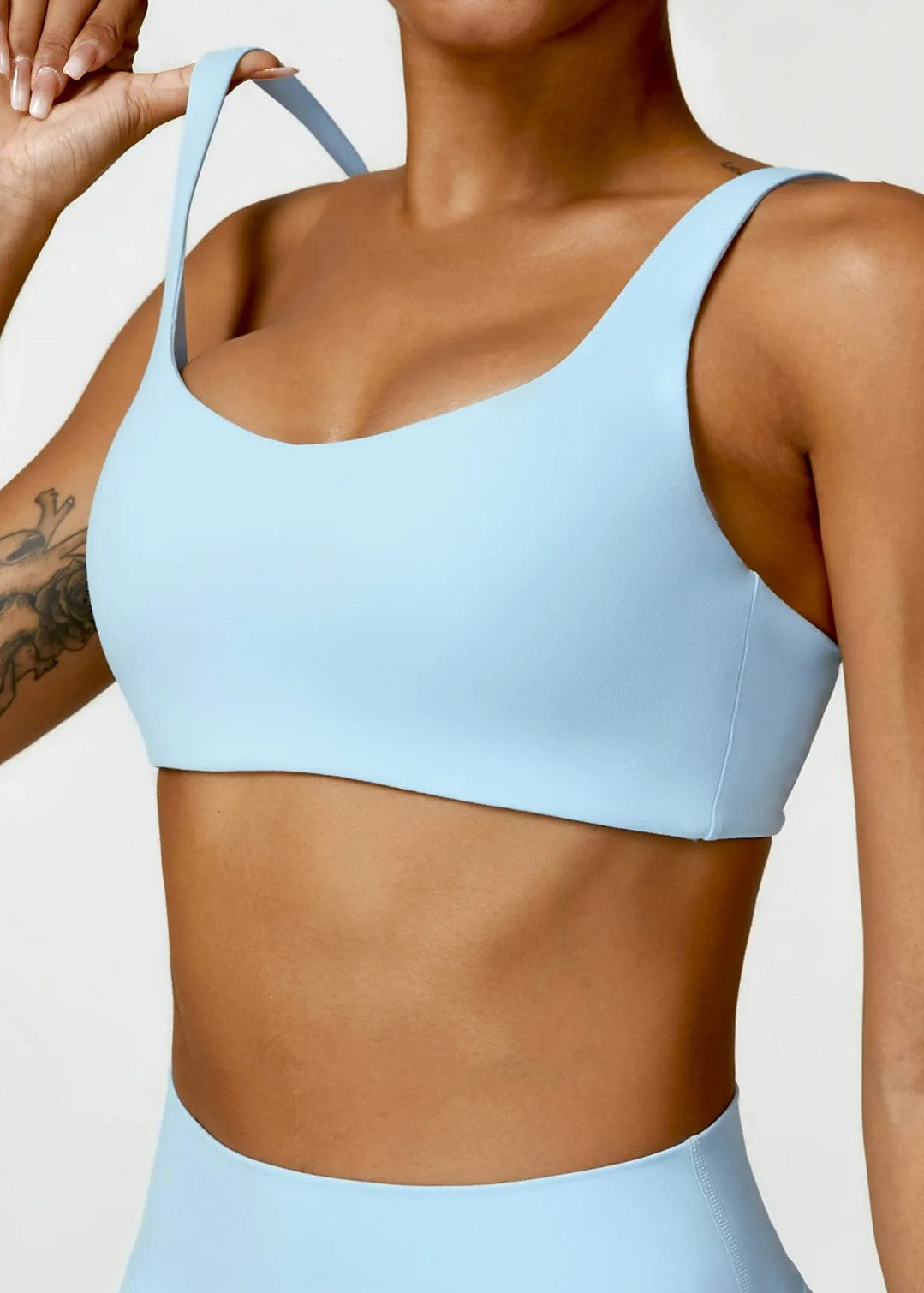 Blue Sports Bra Frontside#color_baby-blue