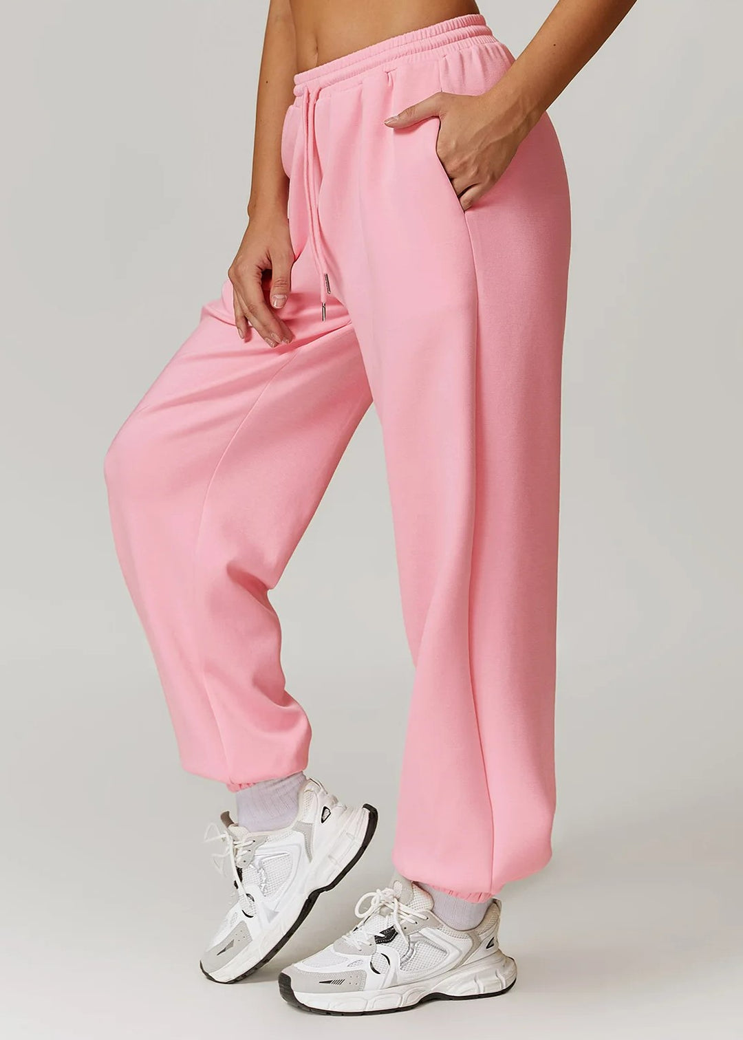 Pink Joggers Sideview#color_pink