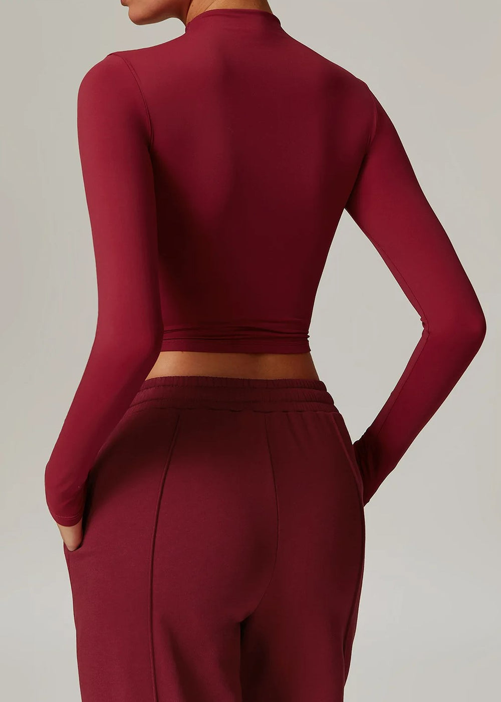 Red Turtleneck Backside#color_burgundy