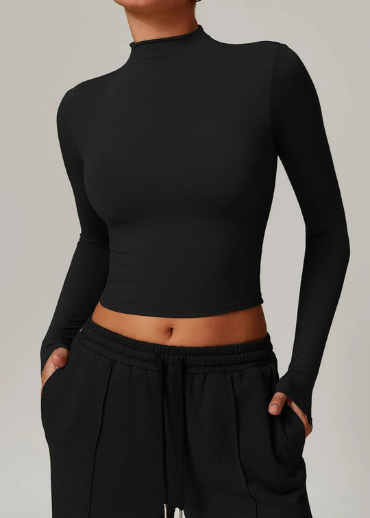 Black Turtleneck Frontside#color_black