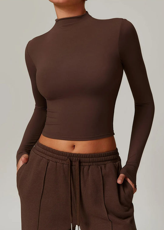 Brown Turtleneck Frontside#color_coffee