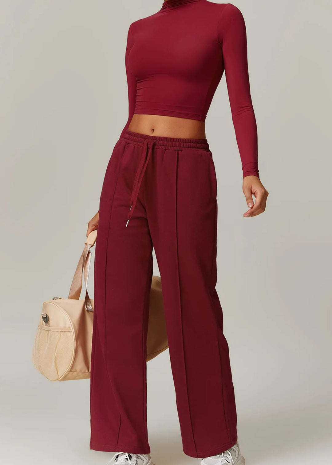 Red Turtleneck Frontside#color_burgundy