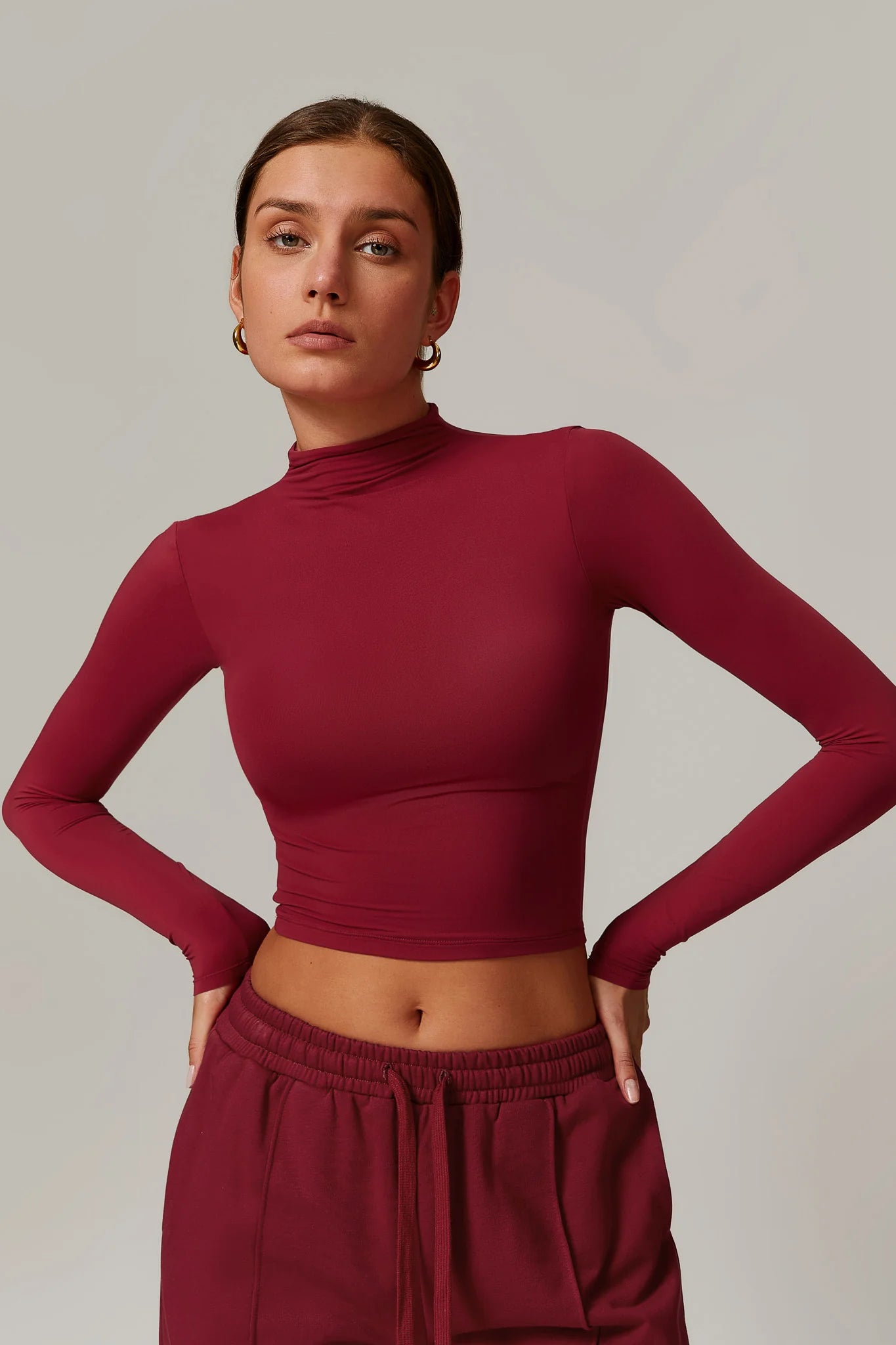 Rose Turtleneck Top