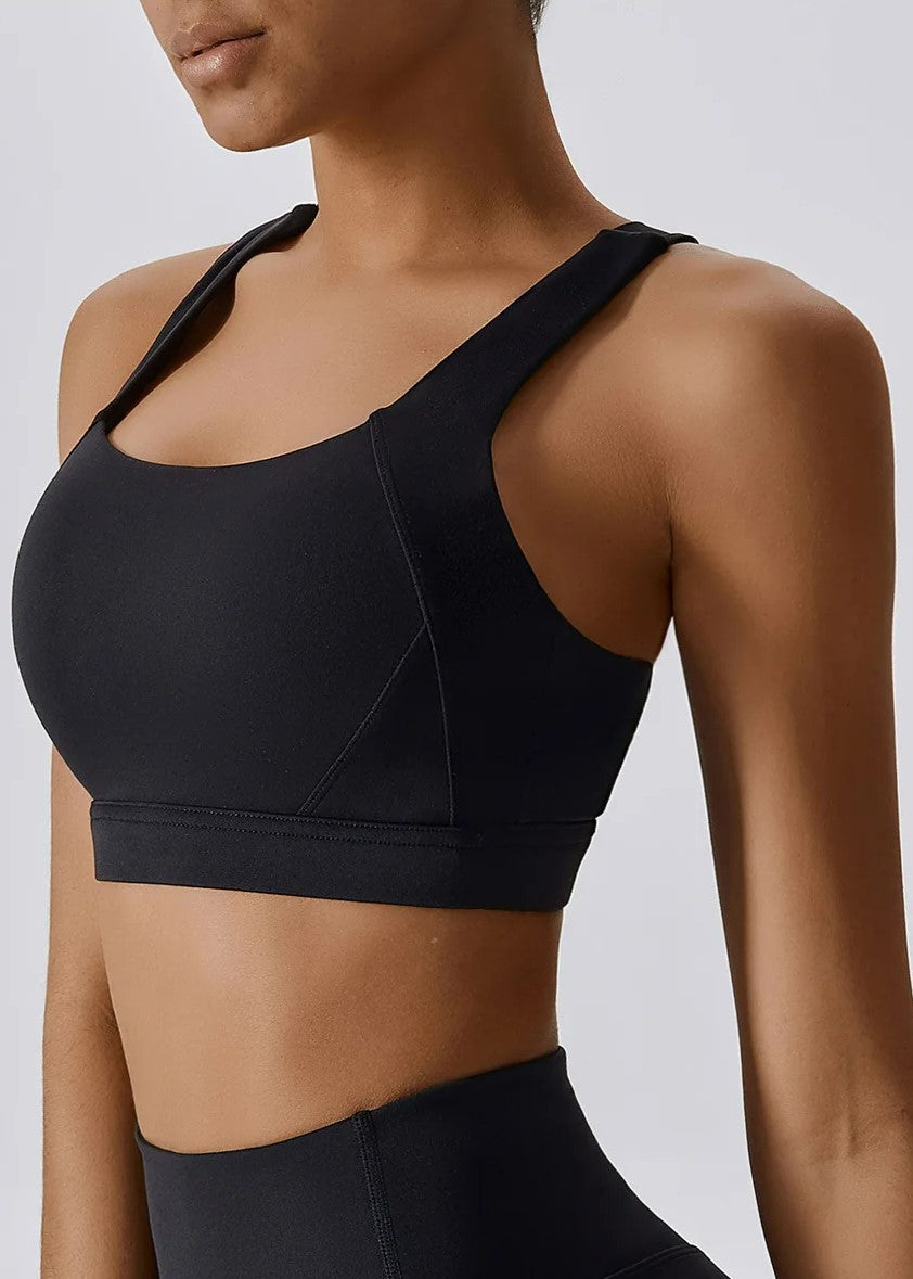 Black Sports Bra Frontside#color_black