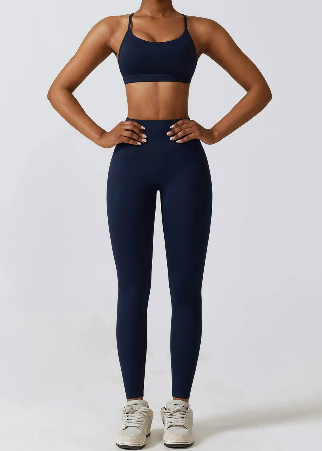 Blue Sports Bra Frontside#color_navy