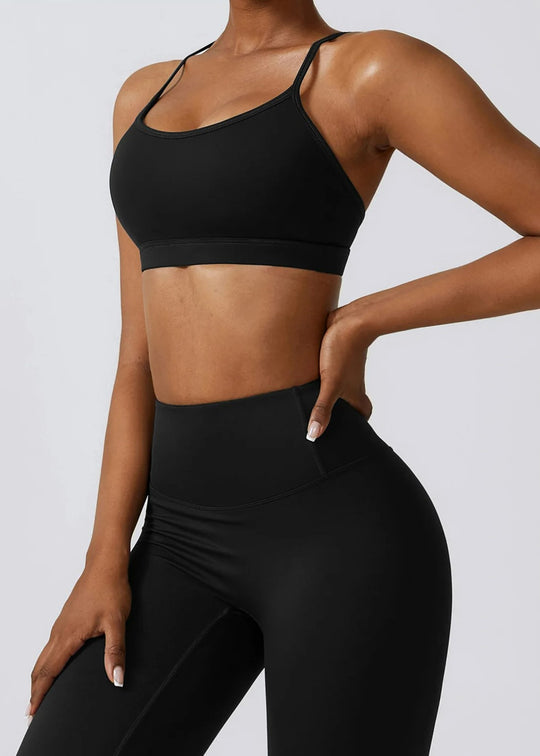 Black Sports Bra Frontside#color_black