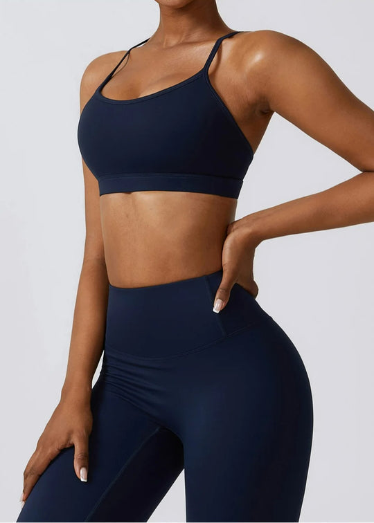 Blue Sports Bra Frontside#color_navy