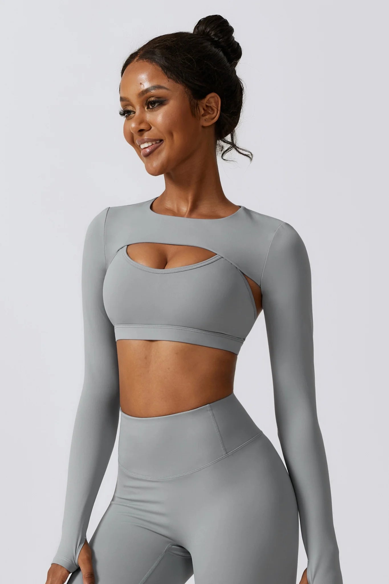 Esme Long Sleeve Shrug Top