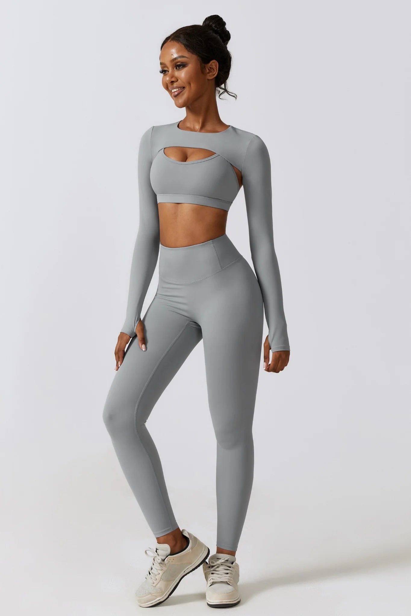 Esme Long Sleeve Shrug Top