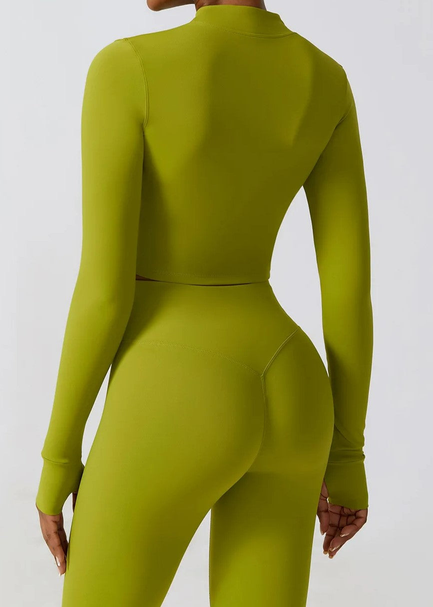 Green Zip Up Backside#color_matcha-green