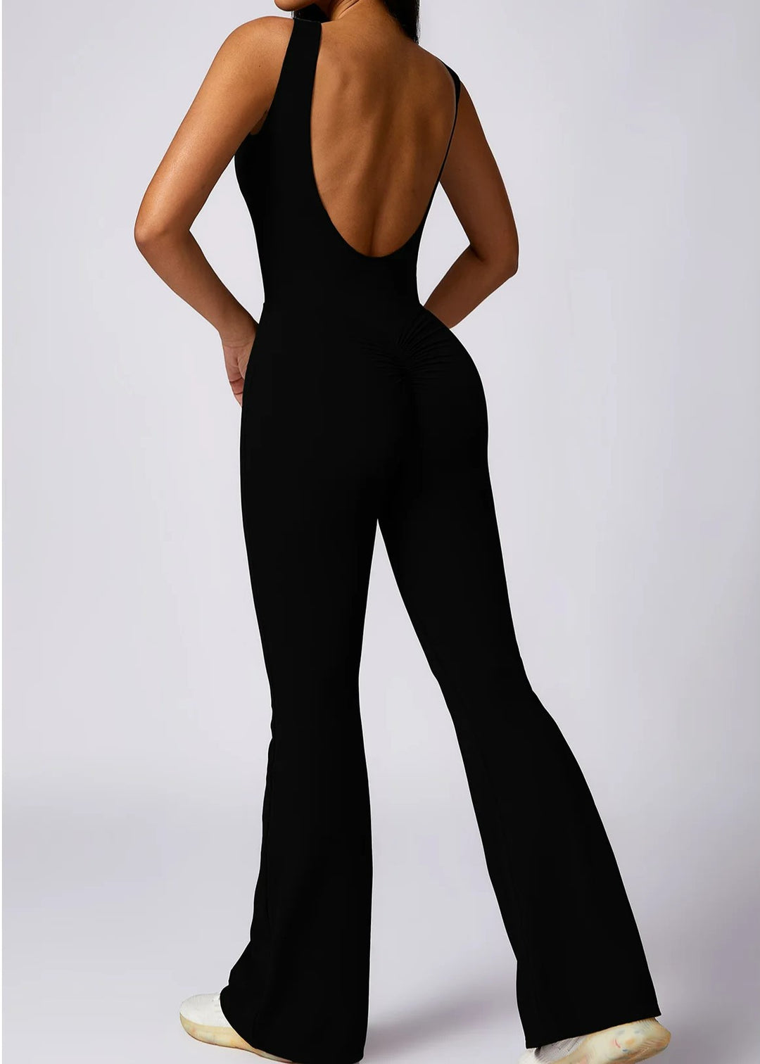 Black Jumpsuit Backside#color_black