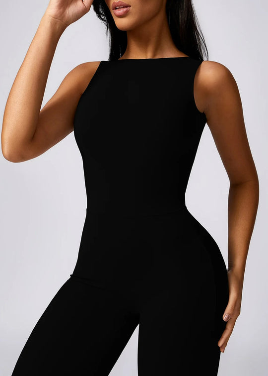 Black Jumpsuit Frontside#color_black