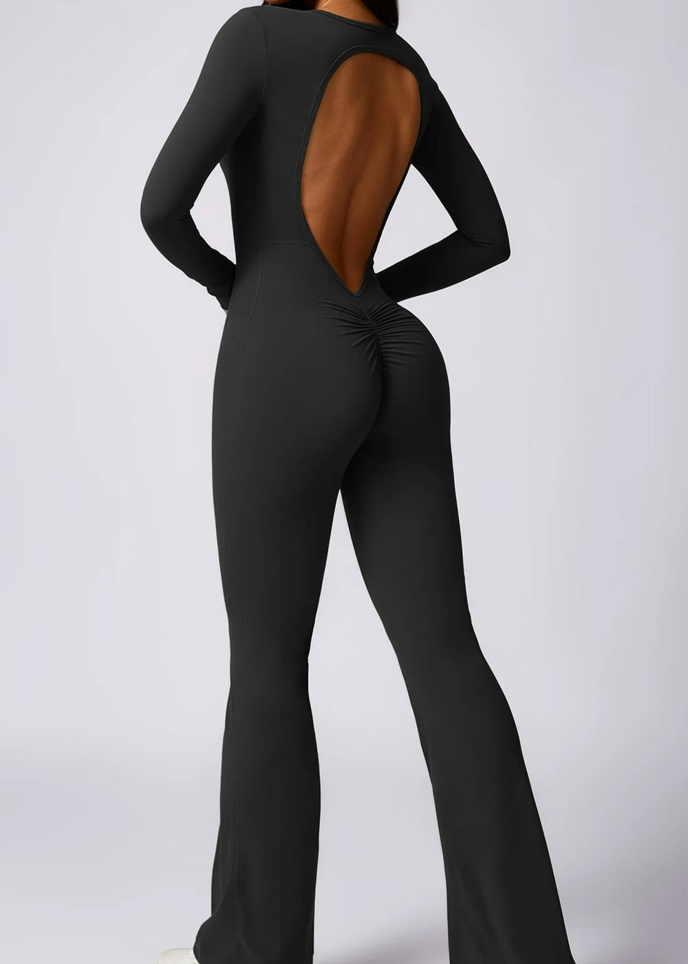 Black Jumpsuit Backside#color_black