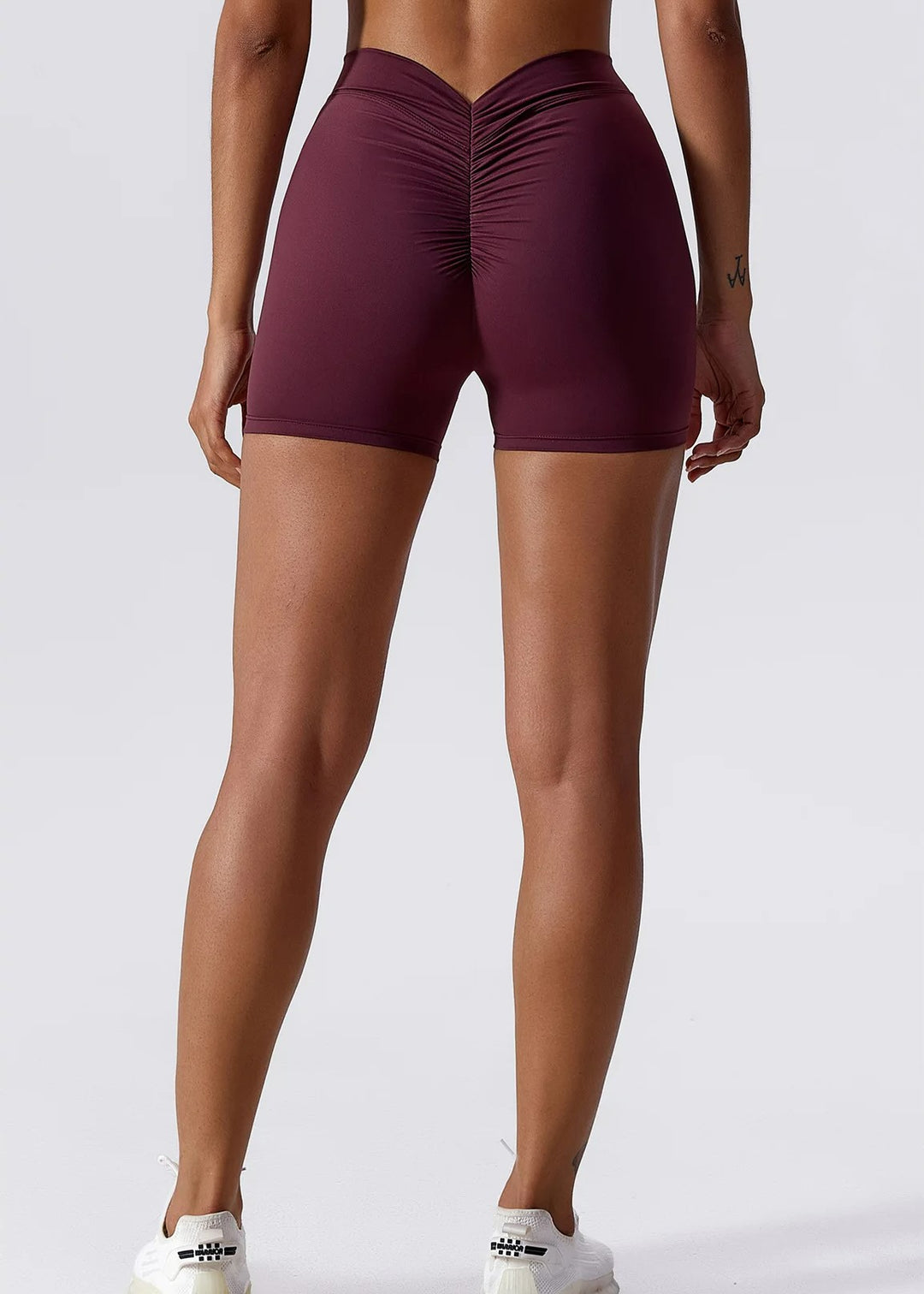 Burgundy Shorts Backside#color_burgundy