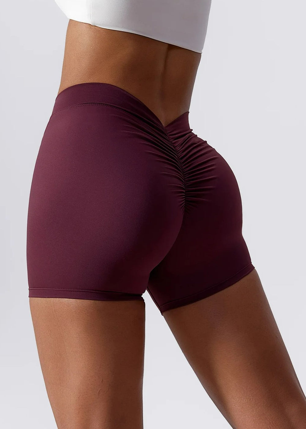 Burgundy Shorts Backside#color_burgundy