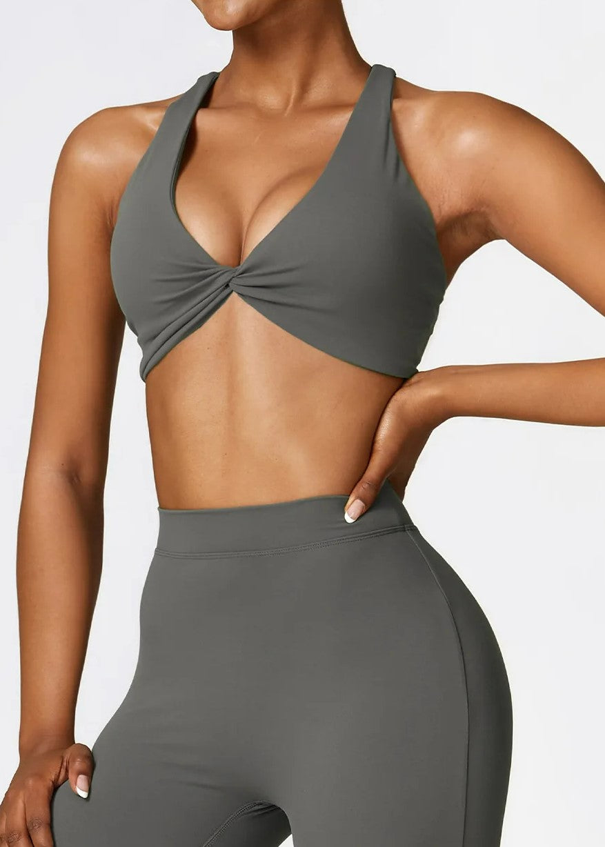 Gray Sports Bra Frontside#color_graphite