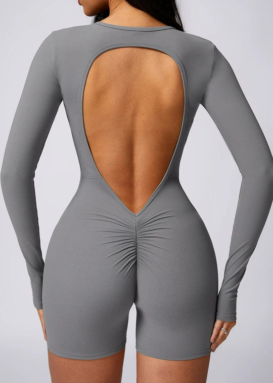 Gray Romper Backside#color_graphite